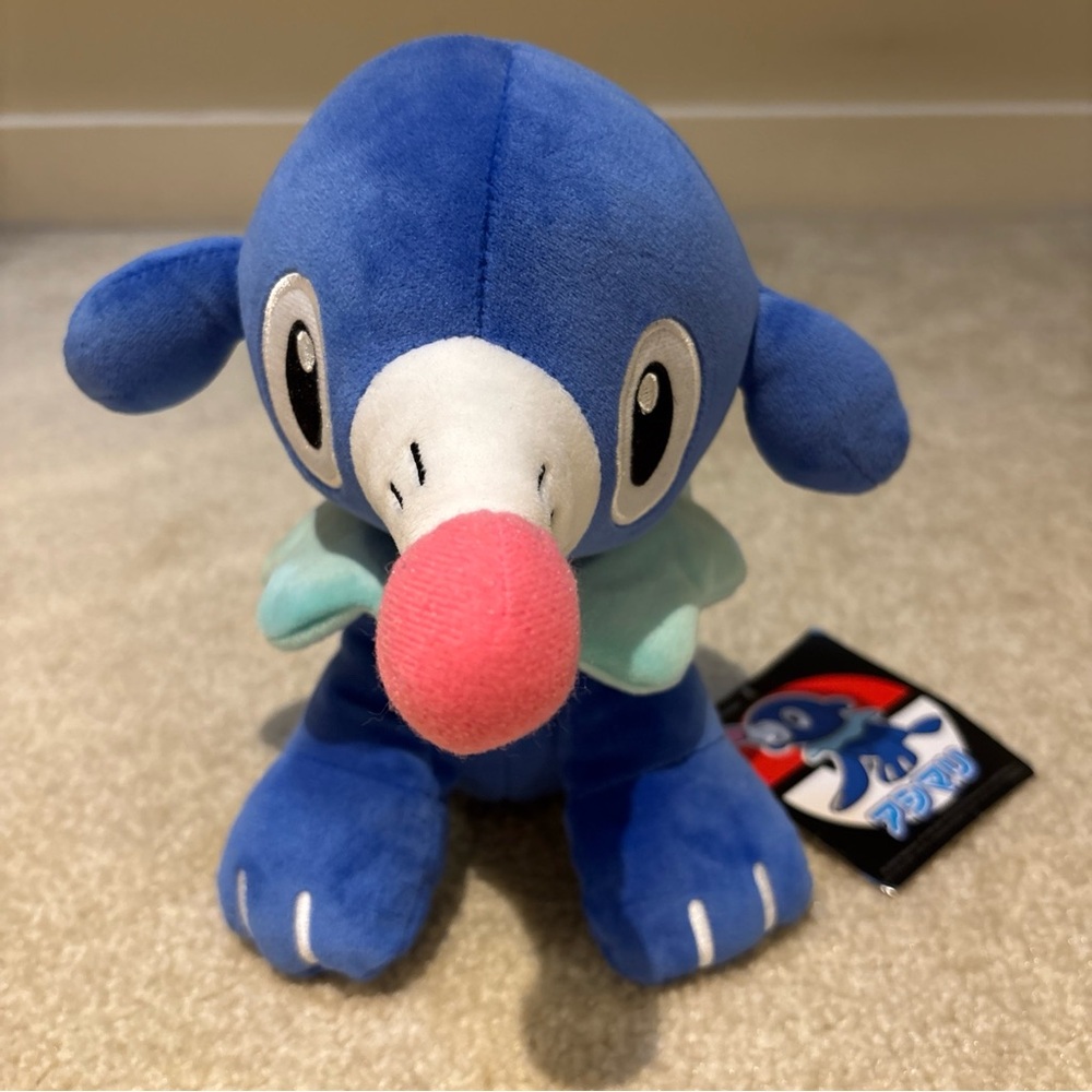 Pokemon Center Popplio 8.5" Tall Plush Toy Stuffed Animal 2016 Nintendo